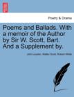 Image for Poems and Ballads. with a Memoir of the Author by Sir W. Scott, Bart. and a Supplement By.