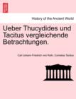 Image for Ueber Thucydides Und Tacitus Vergleichende Betrachtungen.
