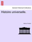 Image for Histoire Universelle.