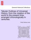 Image for Tabular Outlines of Universal History, from the Creation of the World to the Present Time, Arranged Chronologically in Centuries.