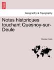 Image for Notes Historiques Touchant Quesnoy-Sur-Deule