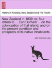 Image for New Zealand in 1839