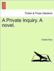 Image for A Private Inquiry. a Novel.