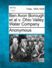 Image for Ben Avon Borough et al V. Ohio Valley Water Company