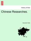 Image for Chinese Researches.