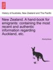 Image for New Zealand. a Hand-Book for Emigrants