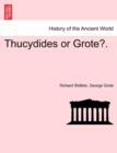 Image for Thucydides or Grote?.