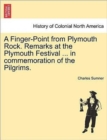 Image for A Finger-Point from Plymouth Rock. Remarks at the Plymouth Festival ... in Commemoration of the Pilgrims.