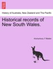 Image for Historical records of New South Wales.