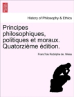 Image for Principes Philosophiques, Politiques Et Moraux. Quatorzieme Edition.