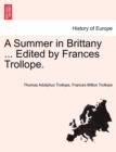 Image for A Summer in Brittany ... Edited by Frances Trollope.