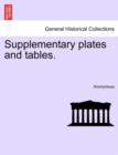 Image for Supplementary Plates and Tables.