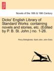 Image for Dicks&#39; English Library of Standard Works
