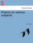 Image for Poems on Various Subjects.