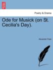 Image for Ode for Musick (on St. Cecilia&#39;s Day).