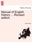 Image for Manual of English History ... Revised edition.