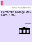 Image for Pembroke College May Card, 1892.