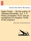 Image for Helen Porter ... by the Author of Mildred Winnerley, [I.E. T. P. Prest.] [Chapters 19-21 Are an Abridgment of Chapters 19-99 of the Original.]