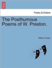 Image for The Posthumous Poems of W. Preston.