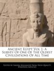 Image for Ancient Egypt Vol 1