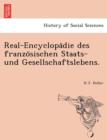 Image for Real-Encyclopa Die Des Franzo Sischen Staats- Und Gesellschaftslebens.