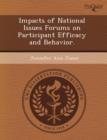 Image for Impacts of National Issues Forums on Participant Efficacy and Behavior