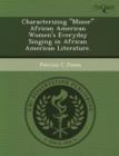 Image for Characterizing Minor African American Women&#39;s Everyday Singing in African American Literature