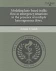 Image for Modeling lane-based traffic flow in emergency situations in the presence of multiple heterogeneous flows.