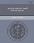 Image for Sensing materials based on ionic liquids.