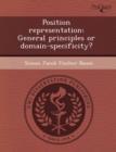 Image for Position Representation: General Principles or Domain-Specificity?