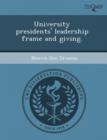Image for University Presidents&#39; Leadership Frame and Giving