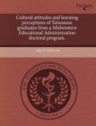 Image for Cultural Attitudes and Learning Perceptions of Taiwanese Graduates from a Midwestern Educational Administration Doctoral Program