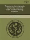 Image for Assessment of a Program to Improve the Success of Merit-Based Scholarship Recipients