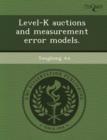 Image for Level-K Auctions and Measurement Error Models