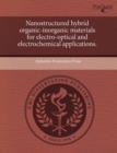 Image for Nanostructured Hybrid Organic-Inorganic Materials for Electro-Optical and Electrochemical Applications