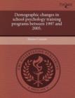 Image for Demographic Changes in School Psychology Training Programs Between 1997 and 2005