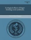Image for Ecological Effects of Finger-Forming Coral Symbionts