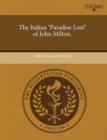 Image for The Italian Paradise Lost of John Milton
