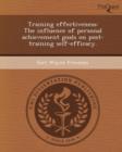 Image for Training Effectiveness: The Influence of Personal Achievement Goals on Post-Training Self-Efficacy