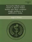 Image for Successful Black Males Raised in Absent Father Homes and Their Resilient Single Mothers: A Qualitative Study