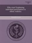 Image for Who riots? Explaining individual participation in ethnic violence.