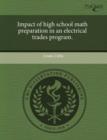 Image for Impact of High School Math Preparation in an Electrical Trades Program