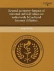 Image for Beyond Economy: Impact of National Cultural Values on Nationwide Broadband Internet Diffusion