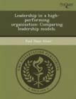 Image for Leadership in a High-Performing Organization: Comparing Leadership Models
