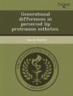 Image for Generational Differences in Perceived Lip Protrusion Esthetics