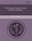 Image for Performance Limits of Brain Machine Interfaces