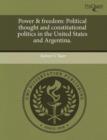 Image for Power &amp; Freedom: Political Thought and Constitutional Politics in the United States and Argentina