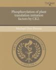 Image for Phosphorylation of plant translation initiation factors by CK2.