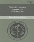 Image for Associative memory processes in schizophrenia.