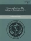 Image for Canon and Corpus: The Making of American Poetry